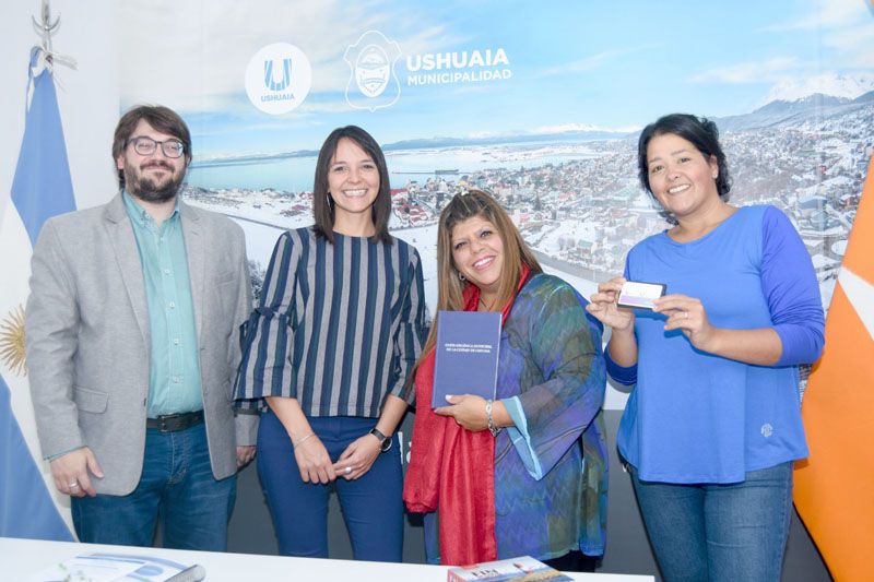 Victoria Vuoto recibió a integrantes de la Editora Nacional Braille y Libro Parlante