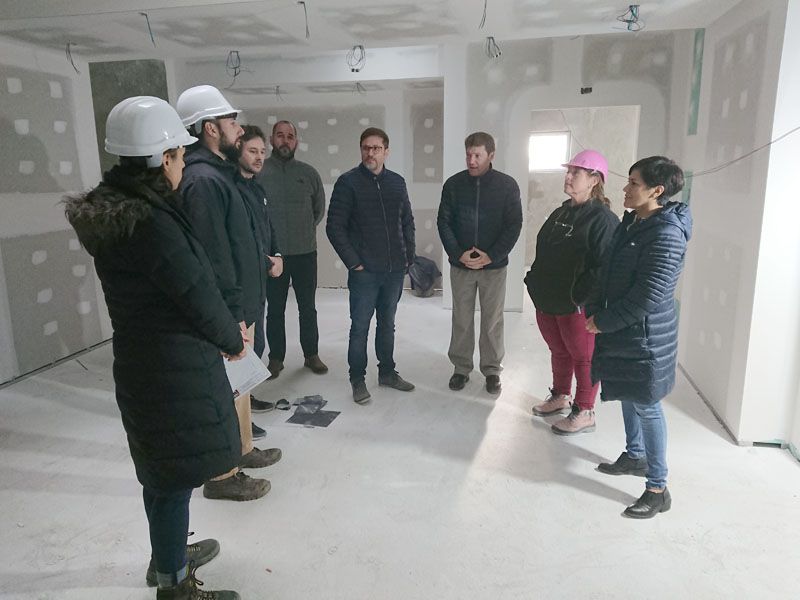 El Intendente recorrió la obra del natatorio olímpico