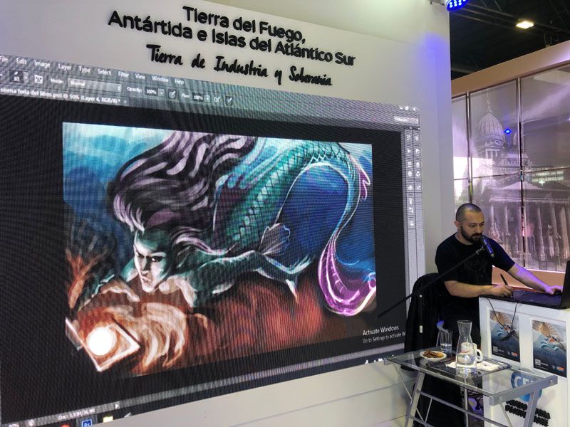 Artistas fueguinos presentaron sus obras en la Feria del Libro