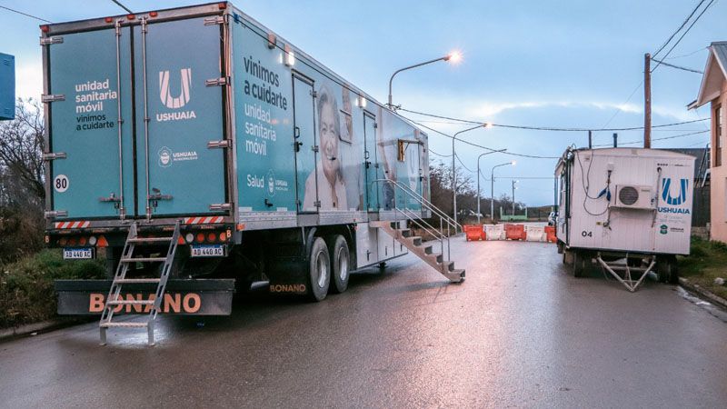 La Unidad Sanitaria Móvil atiende en el barrio Malvinas