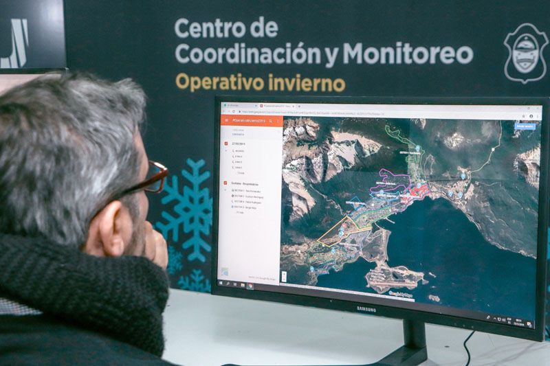 Operativo Invierno: monitorean a personal y máquinas