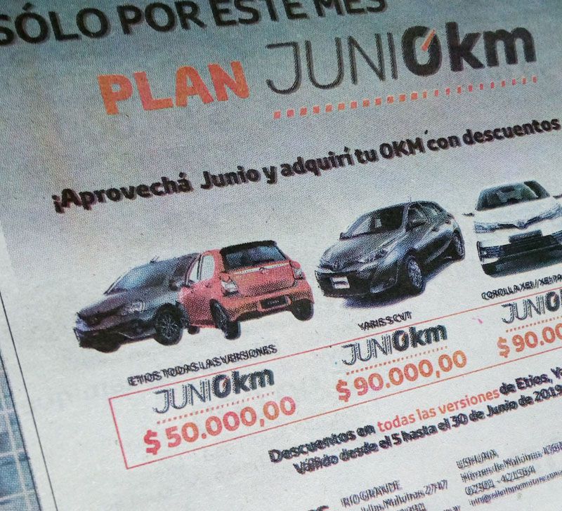 Se derrumbó el patentamiento de autos