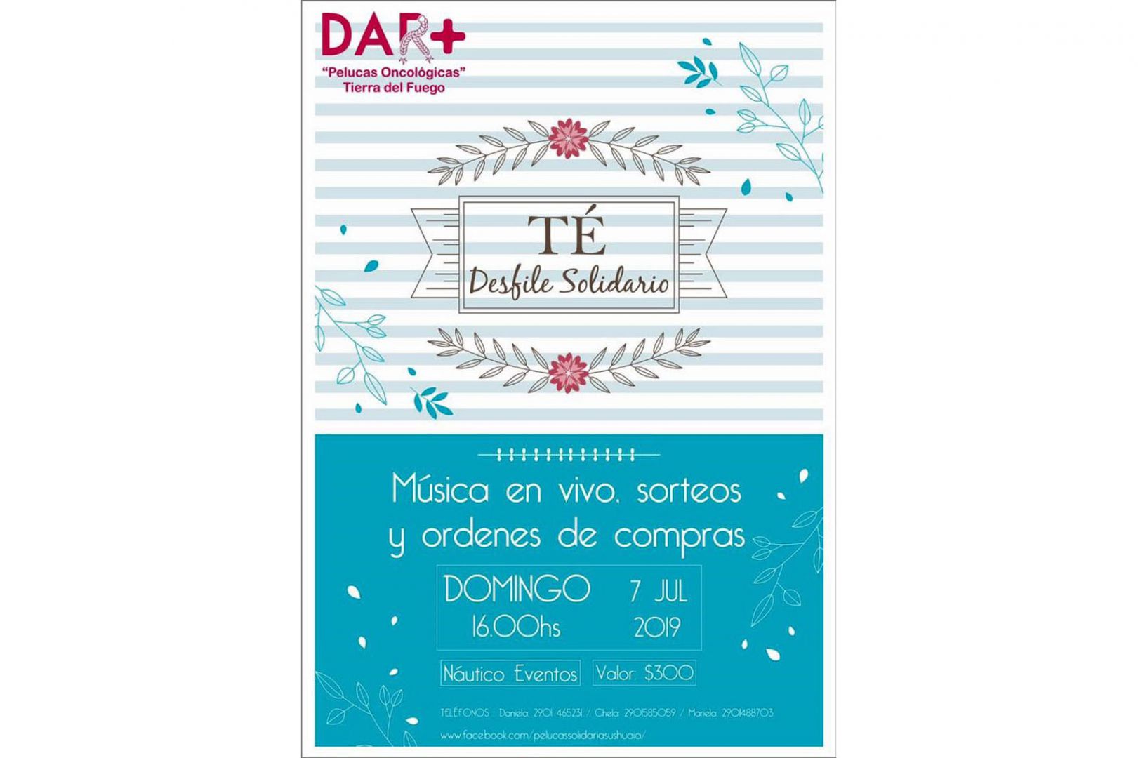 Dar + Pelucas Oncológicas realizará un desfile solidario en Ushuaia