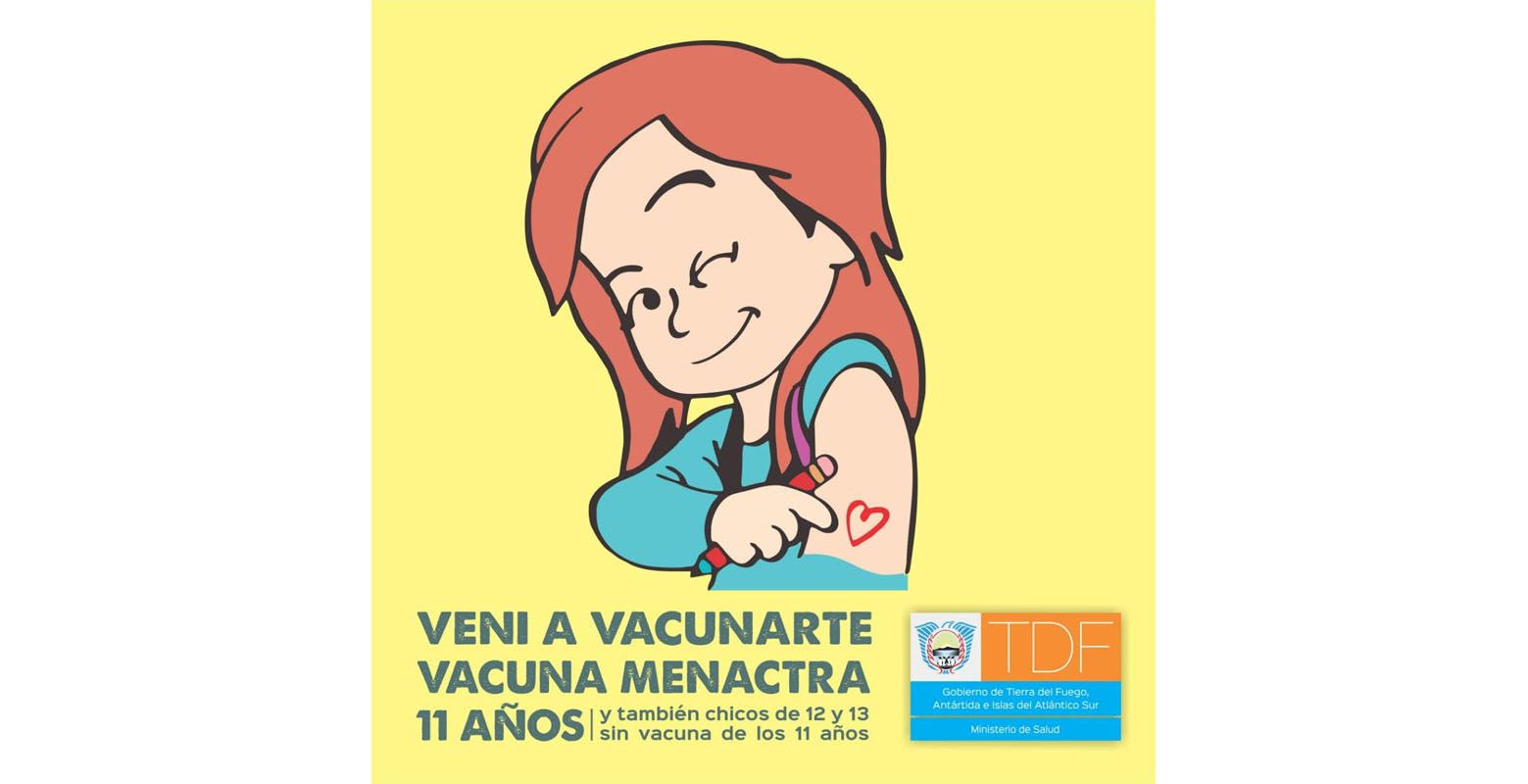 Salud convoca a colocar la vacuna Menactra a niños de 11 años