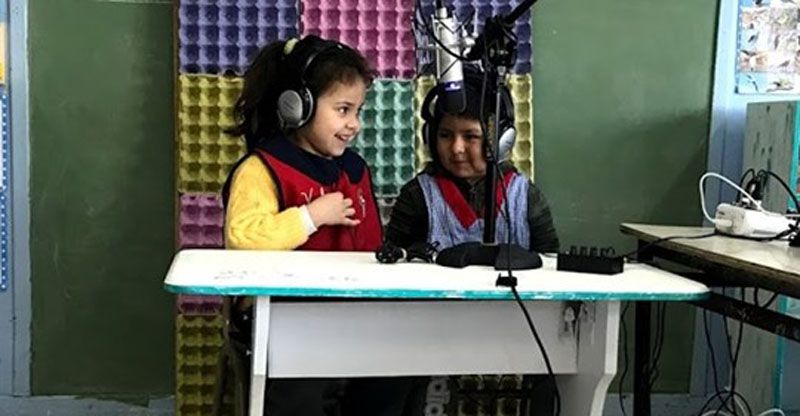 Alumnos del Jardín N° 7 protagonizan el primer programa radial infantil