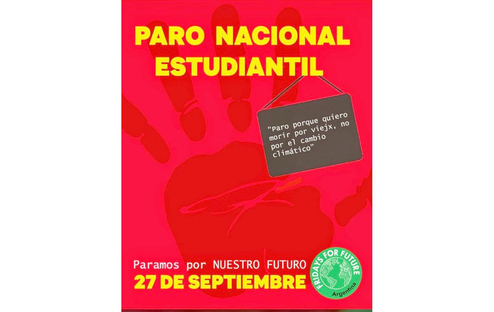 Jóvenes de Ushuaia se suman a la Movilización Mundial contra la Crisis Climática