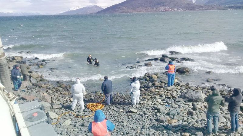 Realizaron un operativo de verificación en el nuevo dispersor marino