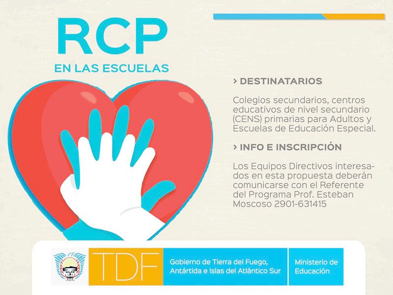 Inscripciones abiertas para “RCP en las Escuelas”
