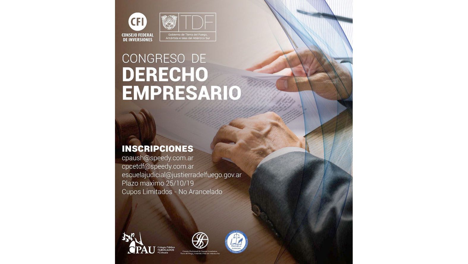 Realizarán jornadas sobre derecho empresarial 