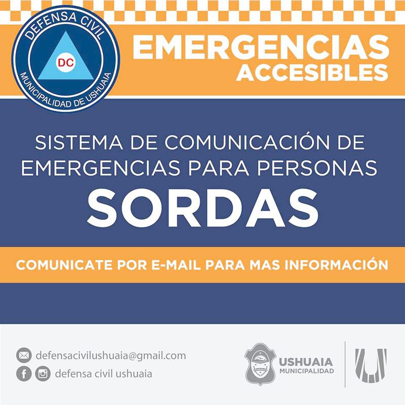Defensa Civil habilitará una vía de comunicación de emergencia para personas sordas 