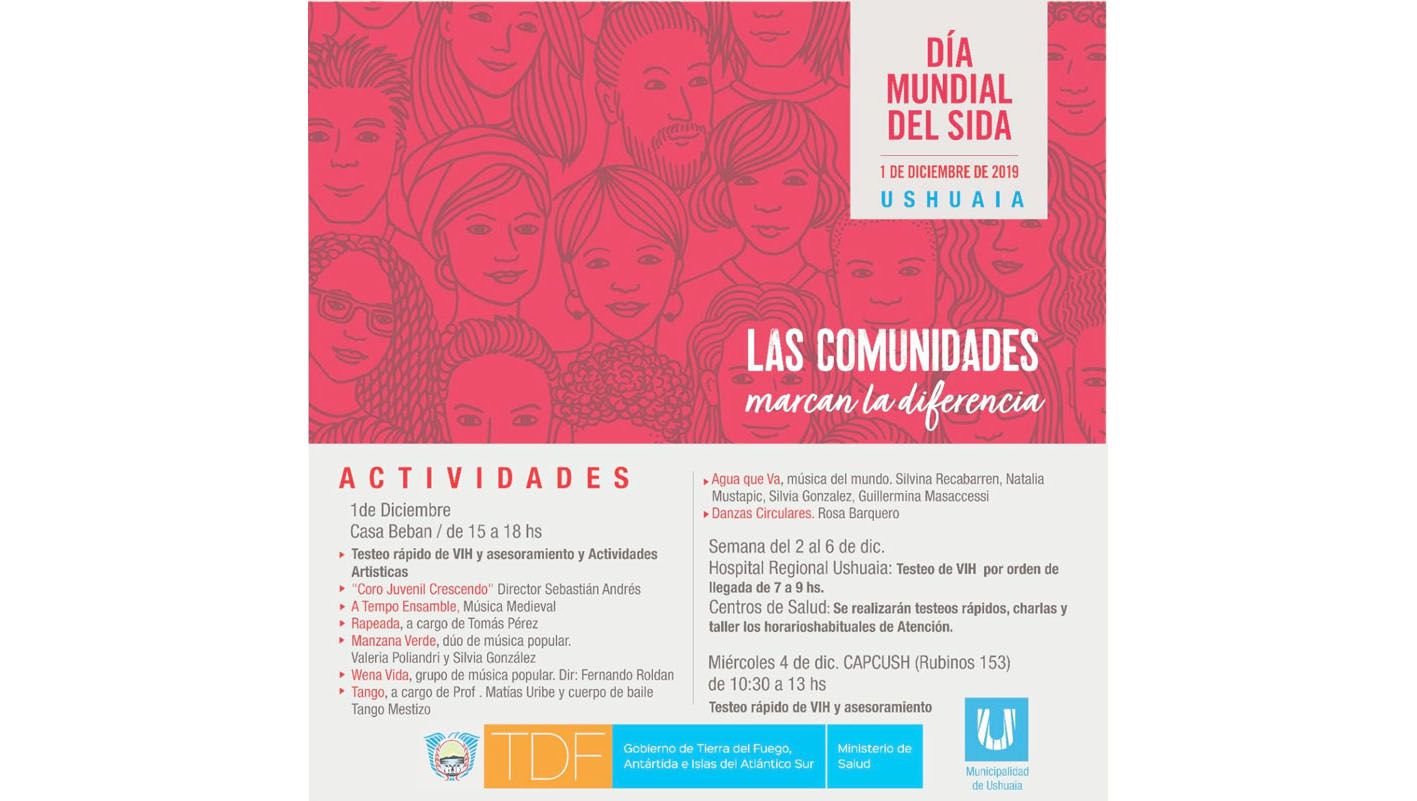 Anuncian actividades en Ushuaia, Río Grande y Tolhuin