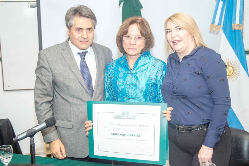 La jueza Battaini recibió el título de “Profesora Emérita”