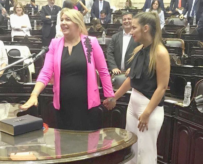 Bertone aseguró que acompañará a Alberto Fernández y a Melella