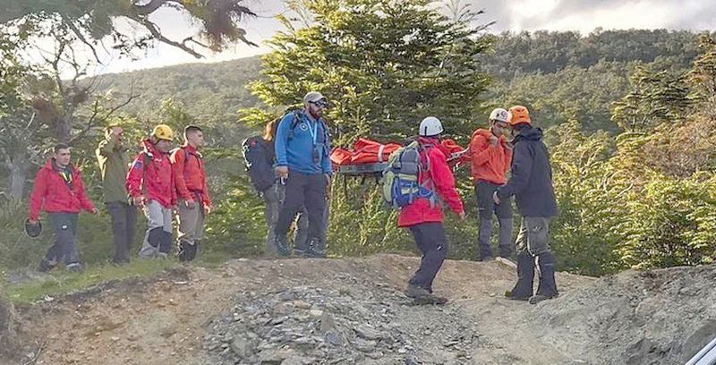 Rescatan a una mujer lesionada en el Monte Susana
