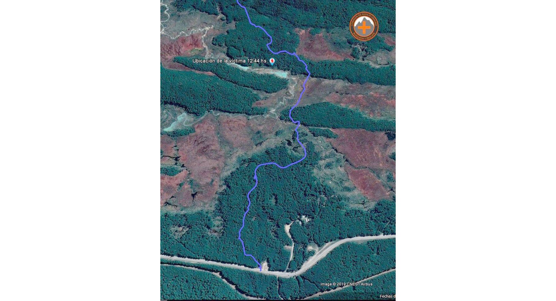 Rescatan a un joven lesionado en la senda de Laguna Esmeralda