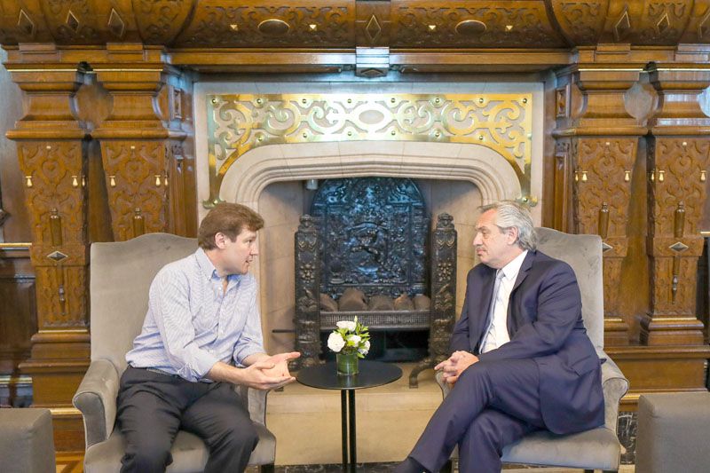 Alberto Fernández recibió a Melella