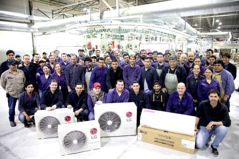 Comenzó la fabricación de Aires Acondicionados LG en sus plantas de Ushuaia