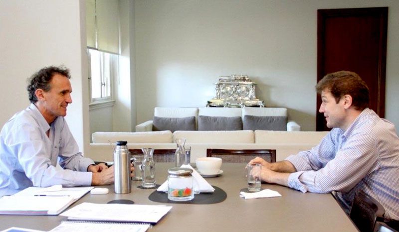 Melella se reunió con Katopodis por obras para la provincia