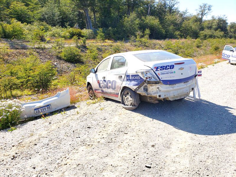 Se despistó un rodado en la ruta 3 y sus ocupantes resultaron ilesos