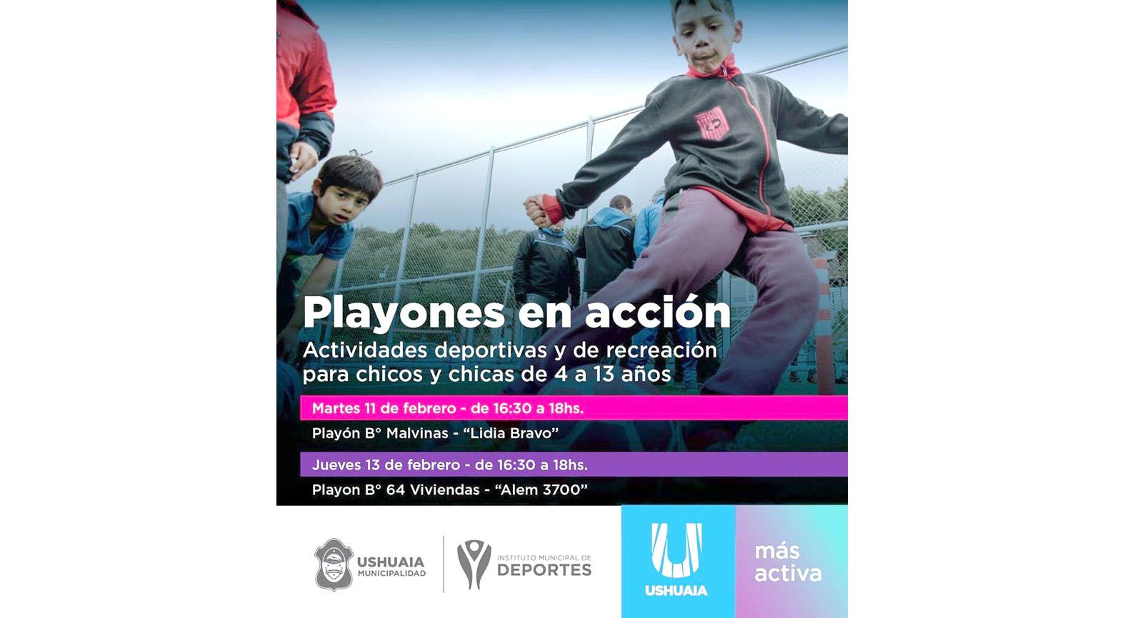 ‘Playones en Acción’ en las 64 Viviendas