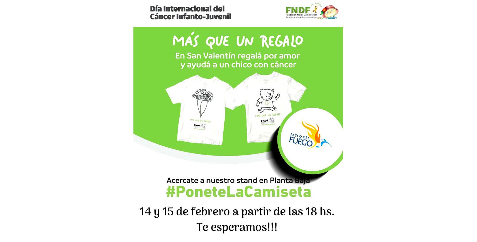 “Ponete la Camiseta” en apoyo a niños y jóvenes en tratamiento contra el cáncer