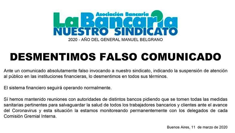 Bancos con atención normal