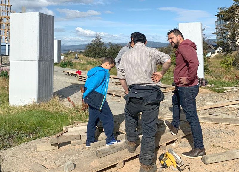 Vuoto recorrió la obra de remodelación del Paseo del Centenario