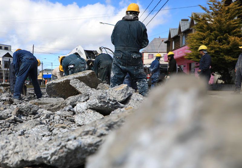 Fuerte caída en el consumo de cemento en Tierra del Fuego