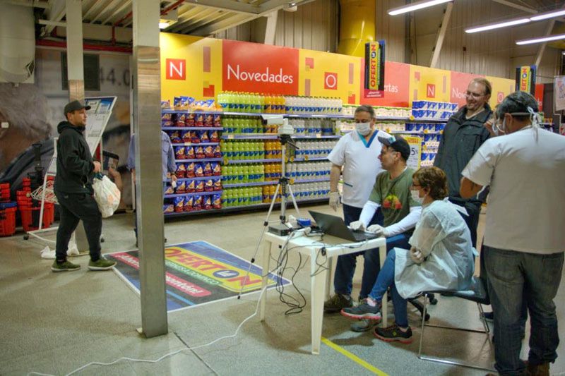 Toman la temperatura en supermercados