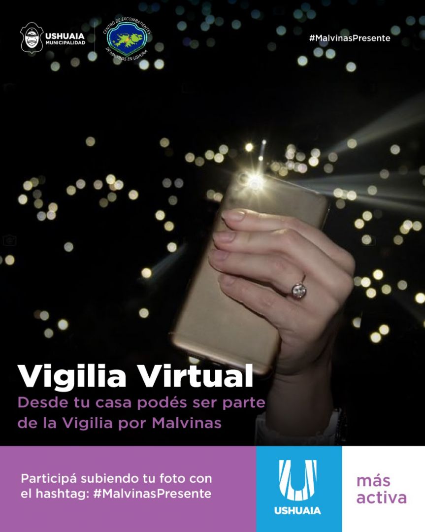 Malvinas: La Municipalidad de Ushuaia organiza una vigilia virtual