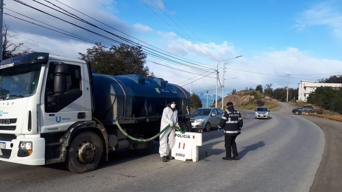 La Municipalidad de Ushuaia amplió la desinfección masiva de espacios públicos