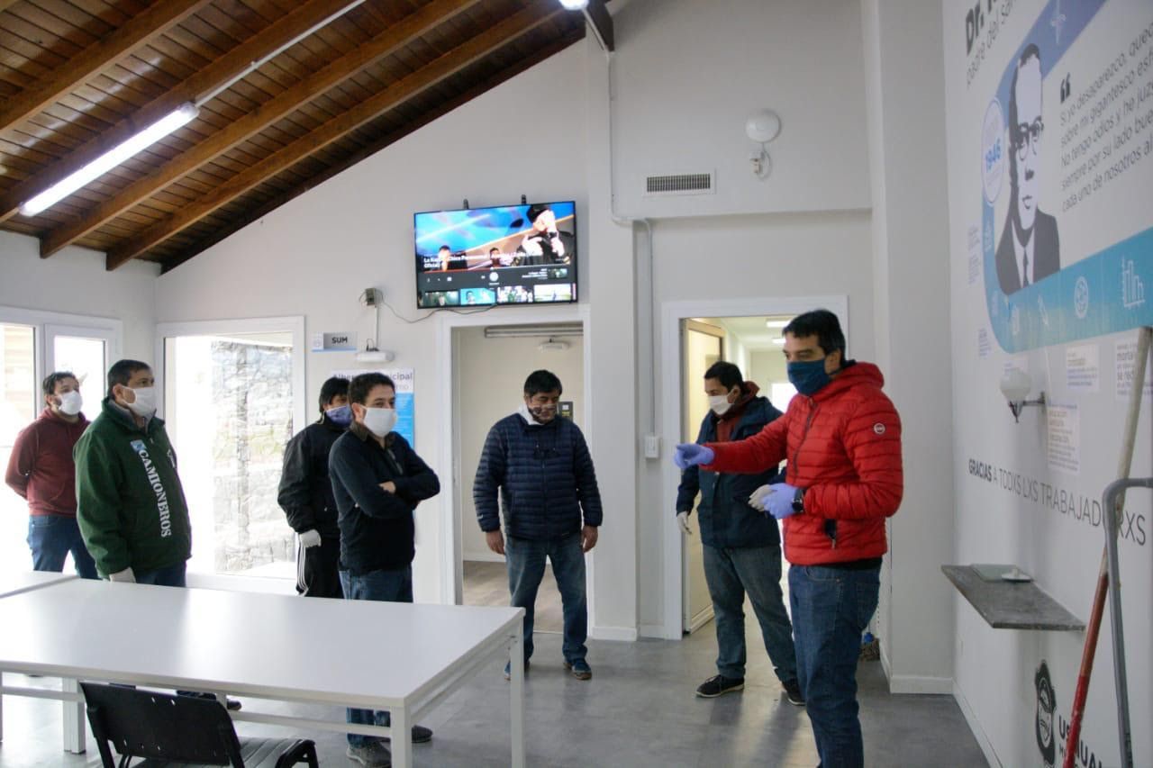La Mesa Sindical de Ushuaia recorrió el polo sanitario