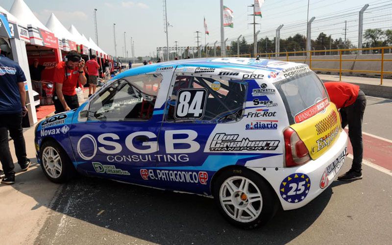 Lucas Yerobi listo para salir a pista
