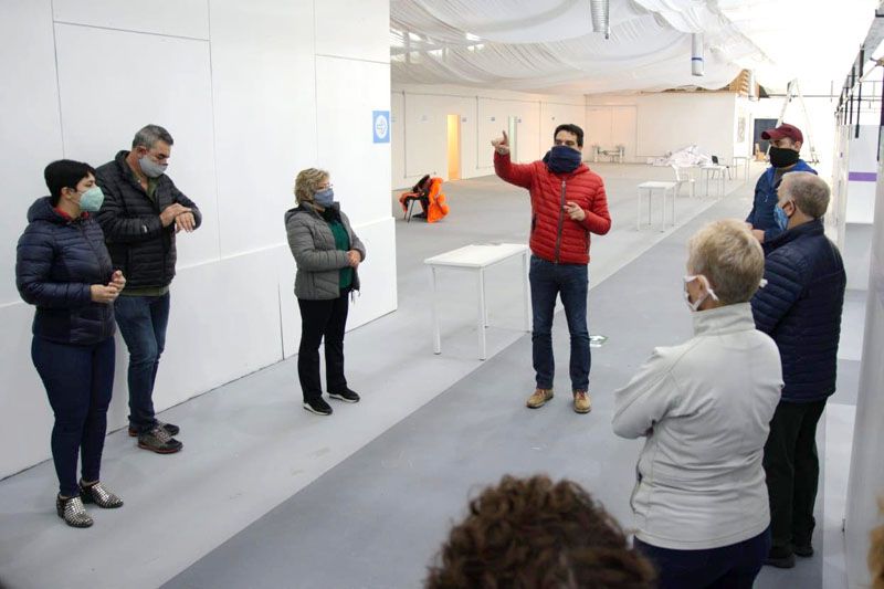 Trabajadores de la Salud recorrieron el polo sanitario 