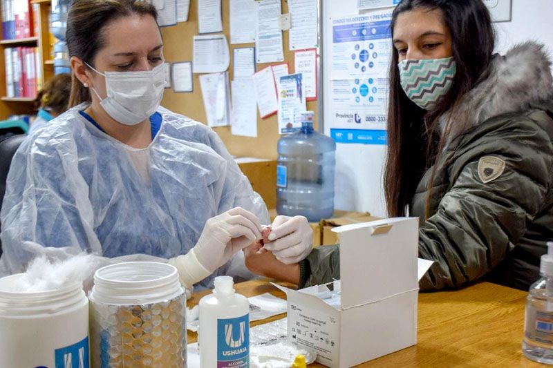 El Municipio de Ushuaia realizó testeos rápidos a profesionales de Odontología