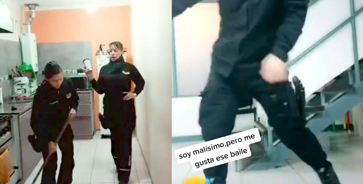 Estudian sanciones para policías que viralizaron bailes en las redes