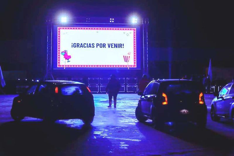 El autocine fue un éxito y Gobierno lo replicará en Ushuaia