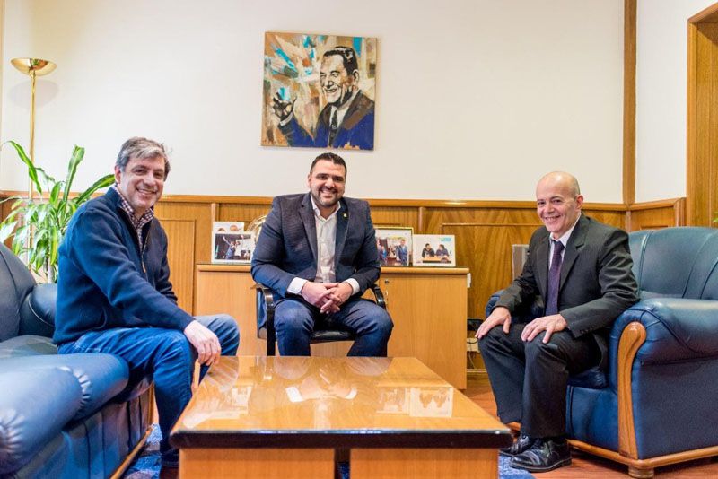 Vuoto y el senador Rodríguez recibieron al flamante Titular de Anses Ushuaia