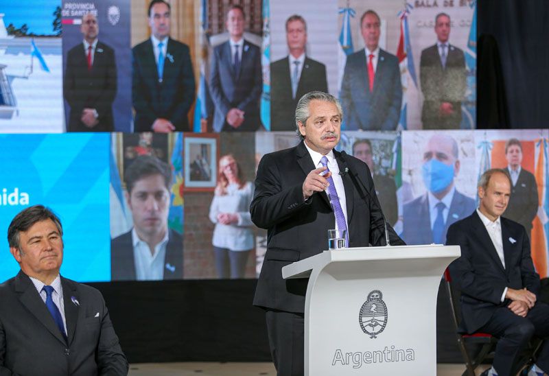 ALBERTO FERNÁNDEZ RATIFICÓ LA NECESIDAD DE "REPENSAR AL CAPITALISMO" Y REVER "EL ROL DEL ESTADO"