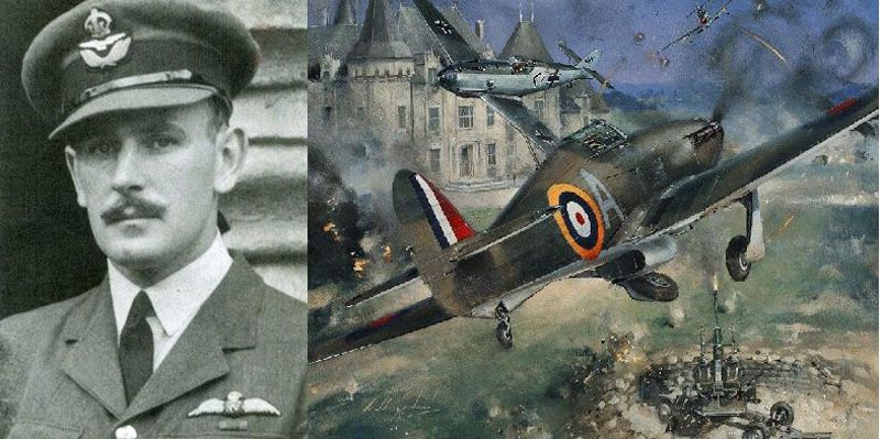 Bautismo de fuego de piloto patagónico en la guerra mundial