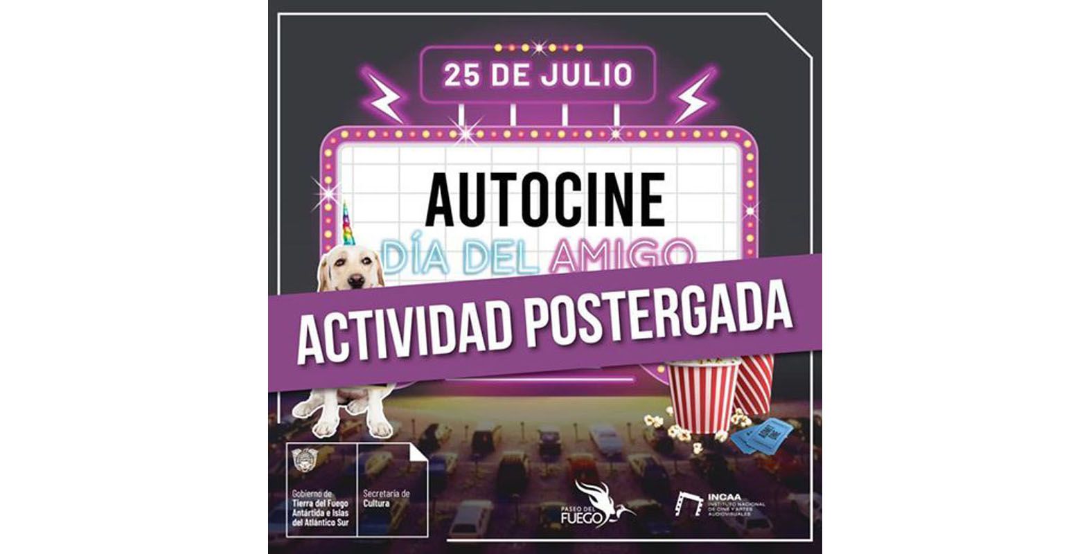 Se posterga la experiencia de autocine en Ushuaia