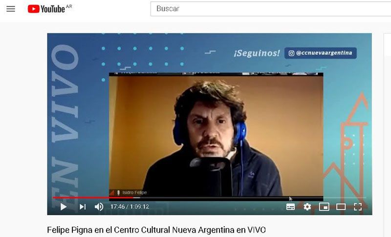 Felipe Pigna dará una charla sobre Eva Perón