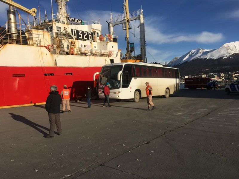 Desinfectaron completo el Echizen Maru