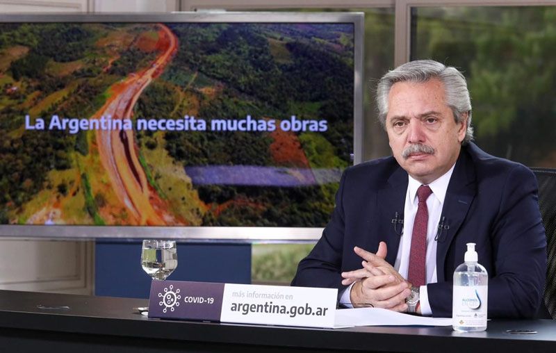 El Presidente anunció la ejecución de obras para Buenos Aires, Entre Ríos, Corrientes, San Juan y Santa Cruz