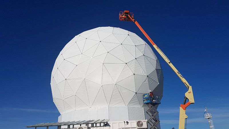 La estación fueguina fue la primera del país en contactar con el satélite Saocom 1B