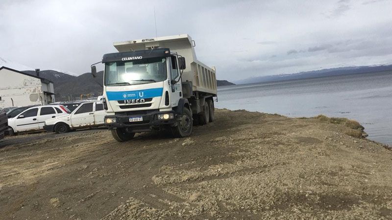 Acondicionan la playa de incautamiento de Ushuaia