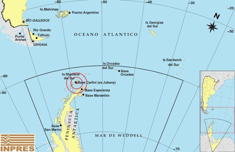 Dos nuevos sismos de 5 grados se registraron este martes en la Antártida