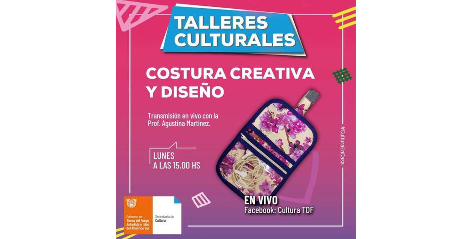 Cultura provincial invita a participar de las actividades virtuales para todas las edades