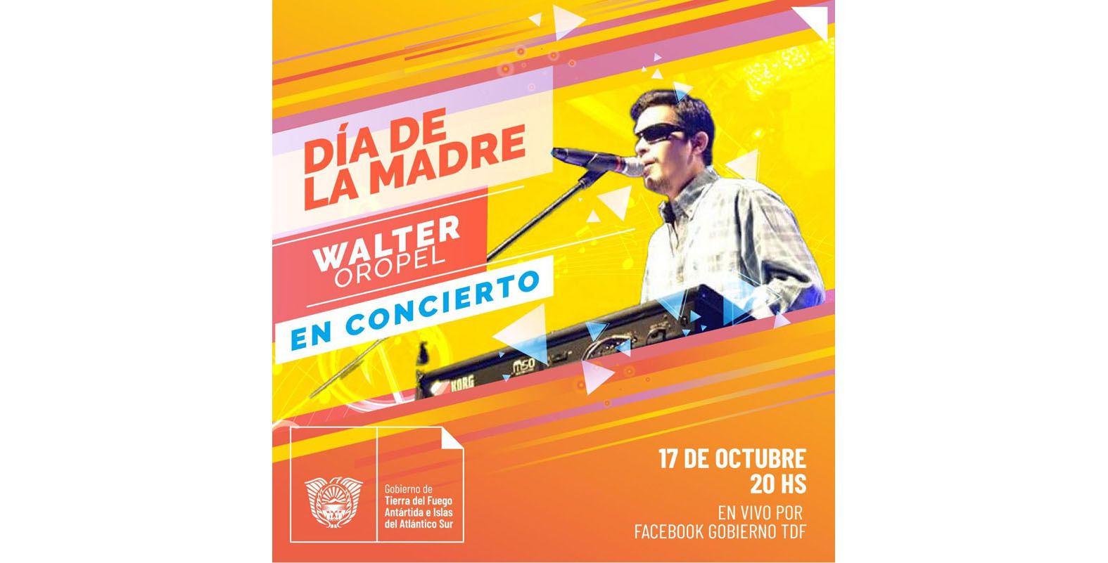 Cultura provincial invita al show de Walter Oropel por el Día de la Madre