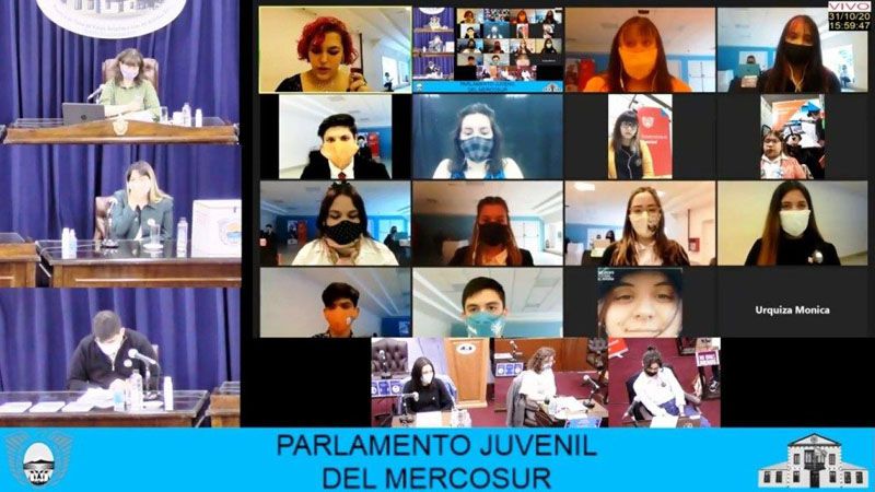 Se desarrolló la primera sesión del parlamento juvenil del Mercosur